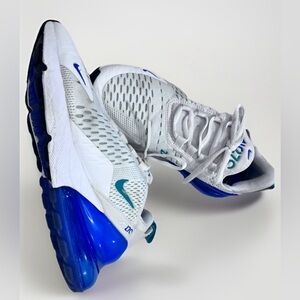 Nike Air Max 270 AH6789 109 White Lapis Comfort Shoes Women's Size 6.5